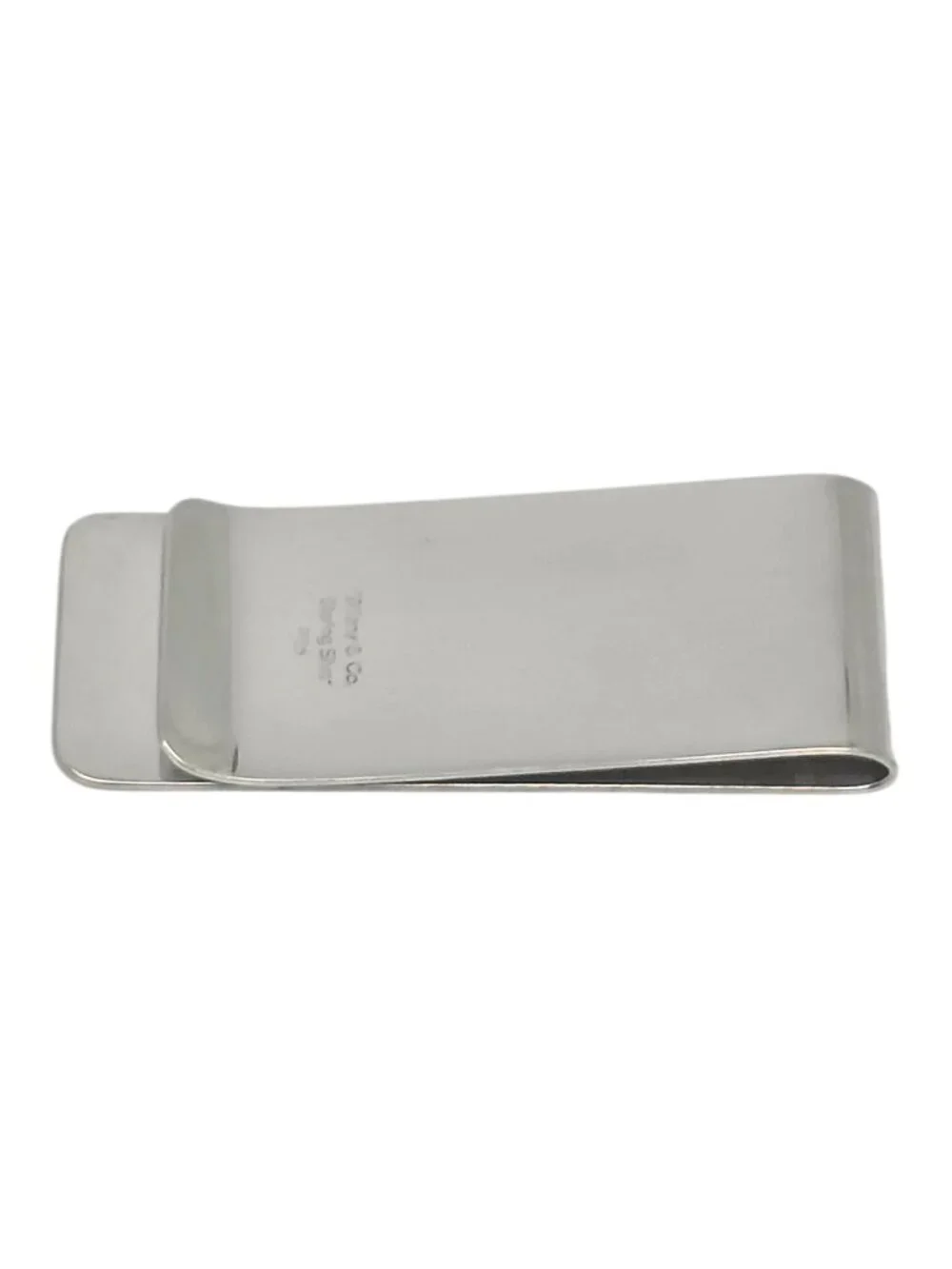 Vintage Tiffany & Co Sterling Silver Polished Money Clip with Pouch #24943
